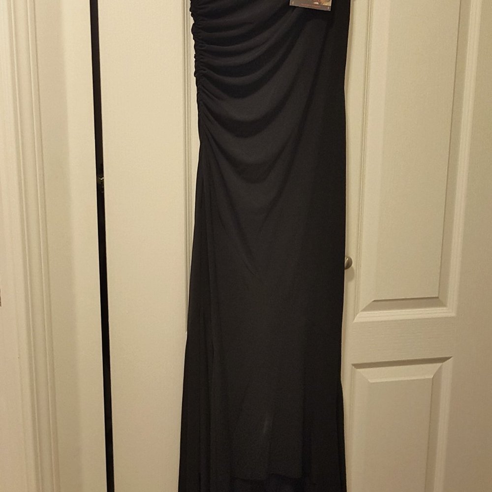 Single shoulder strap night gown.